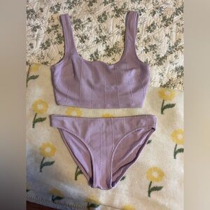 Aerie Soft Lilac Bikini Set